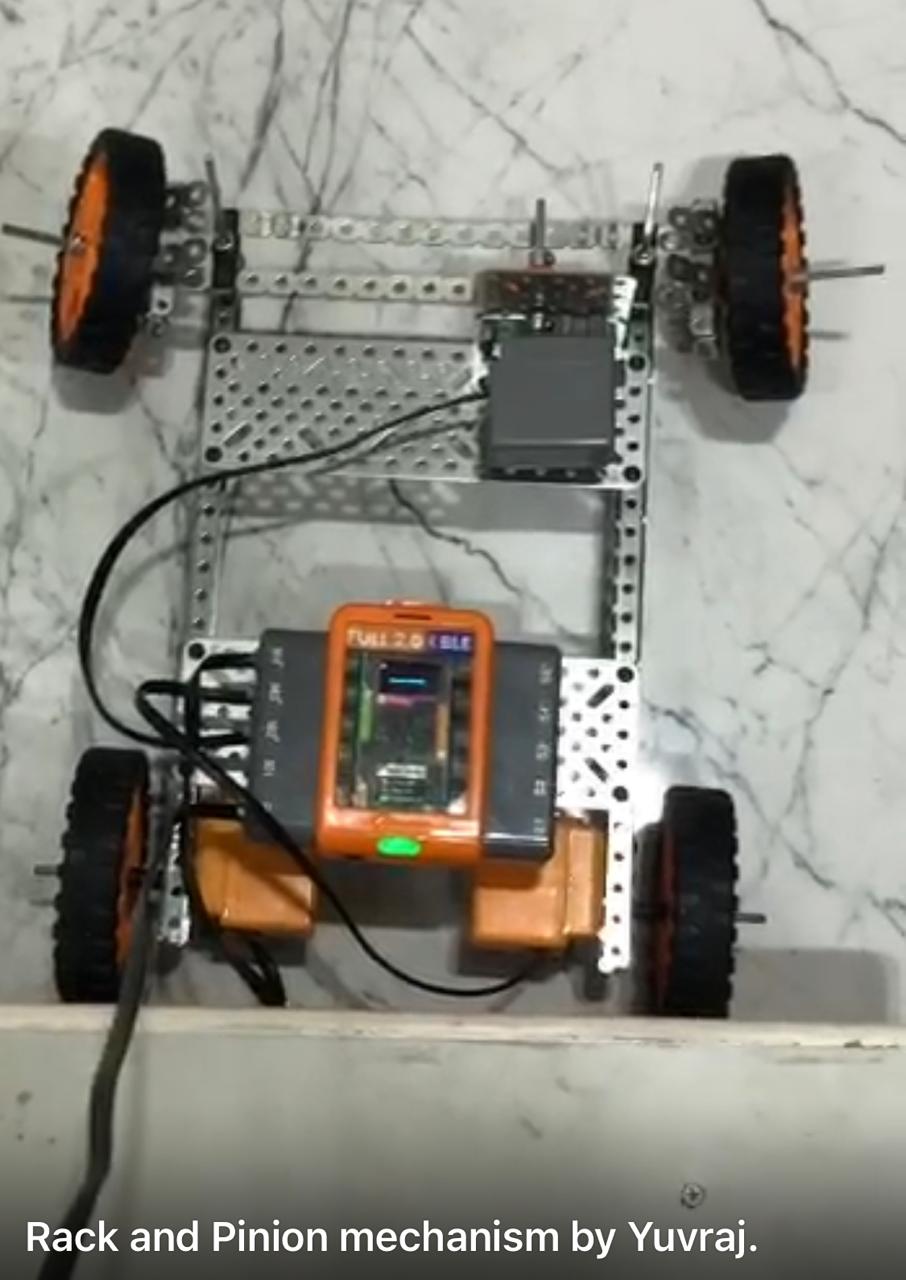 Rack and Pinion mechanism Avishkaar Project